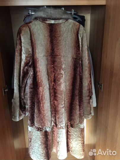 Шуба мутоновая с норкой 50-52