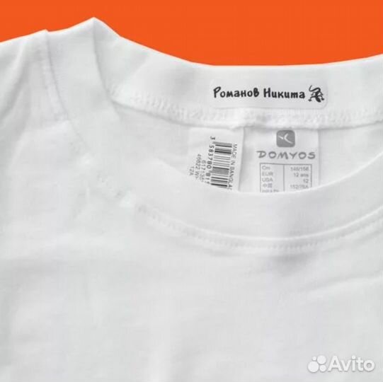 Печать термонаклеек, термобирок для одежды