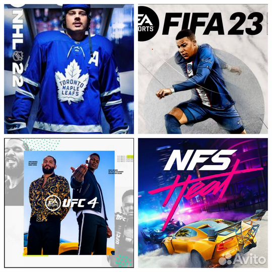 Фифа23, юфс4,нхл22 и др. в одной подписке PS4 PS5
