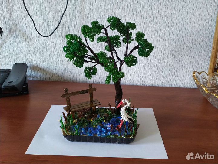 Дерево из бисера