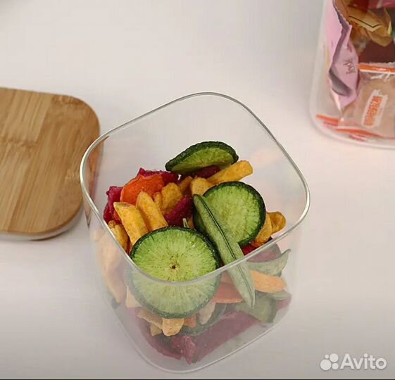 Банка для сыпучих стеклянная