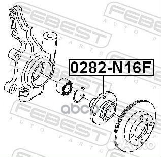 0282-N16F ступица передняя Nissan Almera 00 0