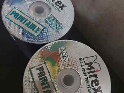 Диск DVD-R и +R Mirex "Printable" 4,7GB