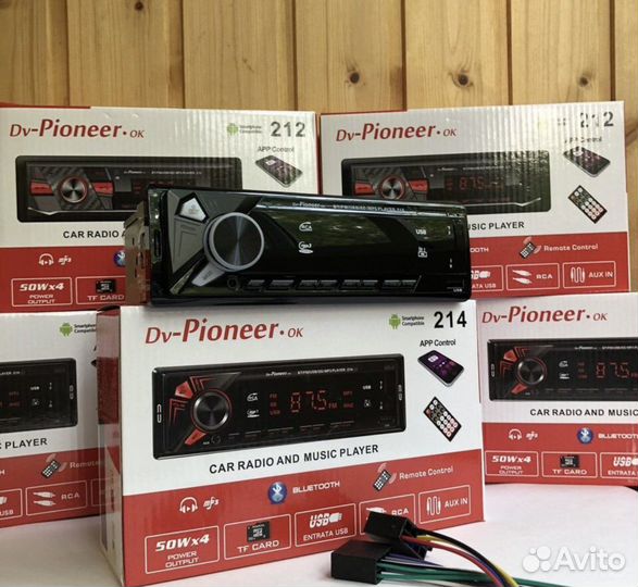 Магнитола pioneer с блютусом новая
