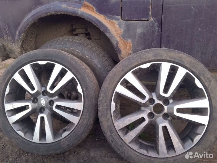 Литье диски r17 4x100 с резиной бу