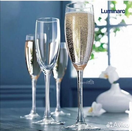 Бокалы для шампанского, новый набор