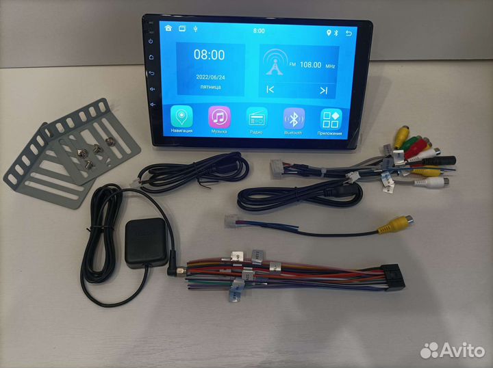 2din android 9, 10 дюймов навигация 2/32гб