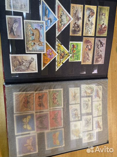 Альбом с почтовыми марками флора и фауна