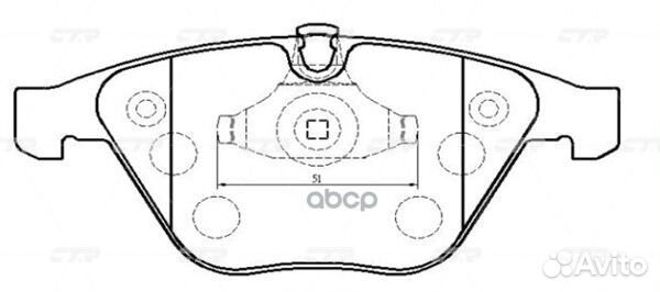 CKB-9 Колодки тормозные дисковые перед GK