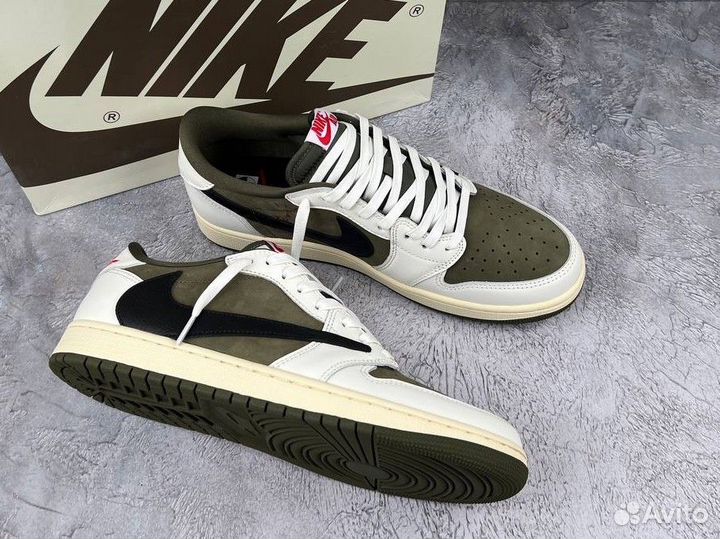 Travis Scott x Air Jordan 1 Low Golf Neutral Olive