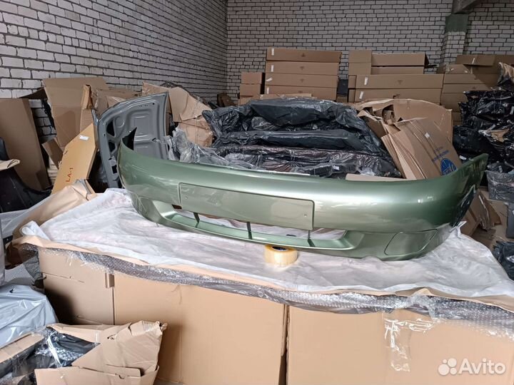 Бампер передний калина 1 цвет светло зелёный