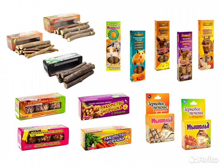 Лакомства для грызунов
