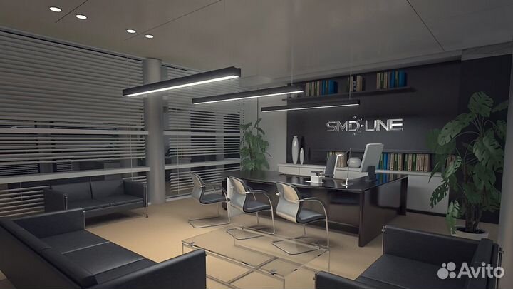 Светильник потолочный светодиодный линейный 20 Вт