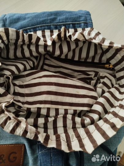 Рюкзак женский джинсовый ручной работы б/у