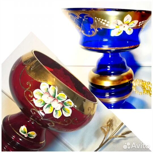 Богемия вазы стекло