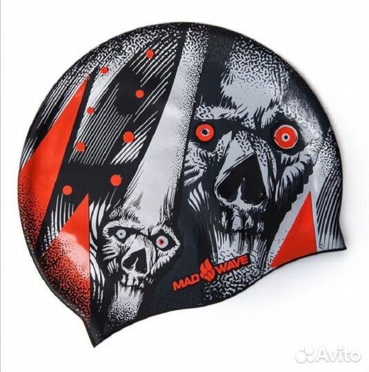 Шапочка для плавания mad wave