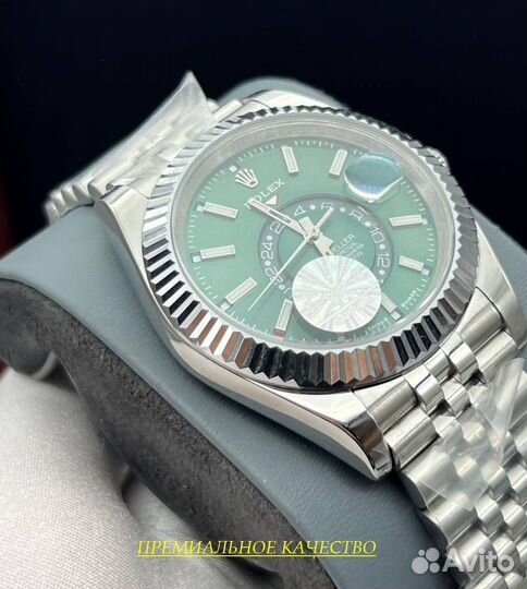 Брутальные мужские часы Rolex sky-dweller