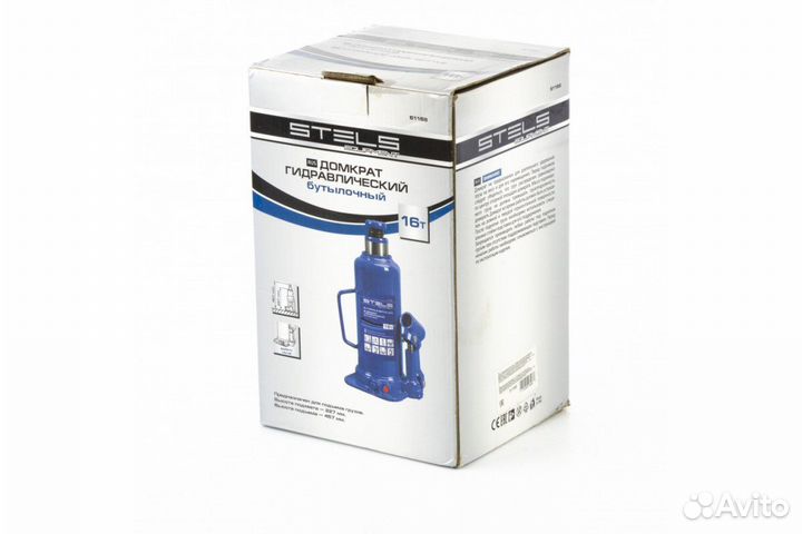 Гидравлический бутылочный домкрат 16 т Stels