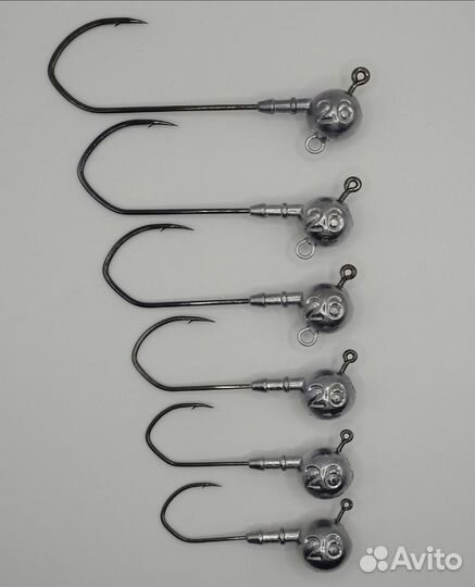 Джиг-головки Коготь, 2/0-7/0 от 10 до 40 грамм