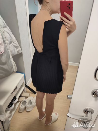 Школьный сарафан xxs-xs темно синий