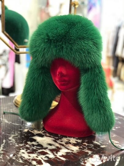 Шапка-ушанка из меха песца и норки, Меха Екатерины