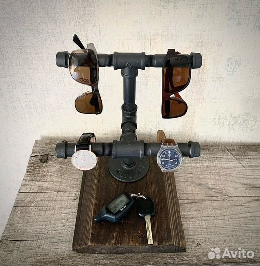 Держатель для наручных часов, очков в стиле лофт