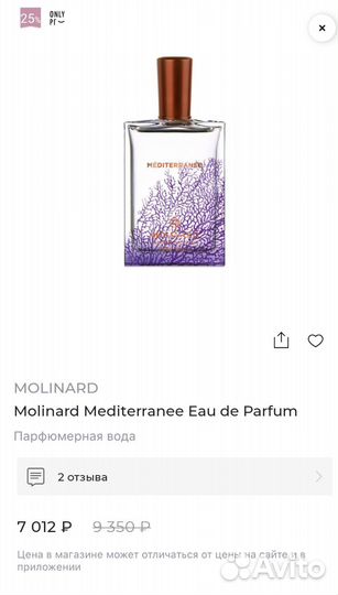 Нишевый аромат Méditerranée Molinard