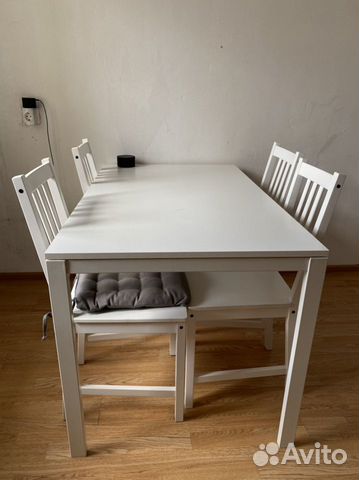 Обеденный стол со стульями икеа