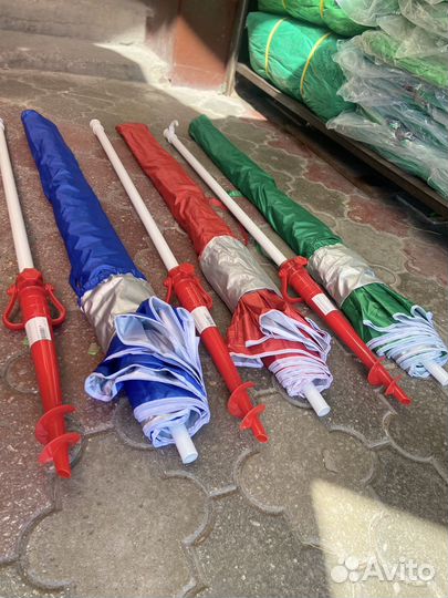 Зонт большой пляжный с винтом для пляжа