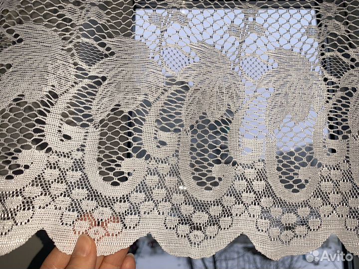 Тюль на кухню короткая