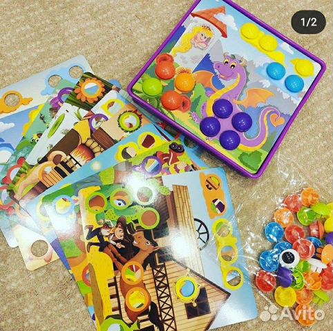 Мозаика для малышей с крупными деталями Новая