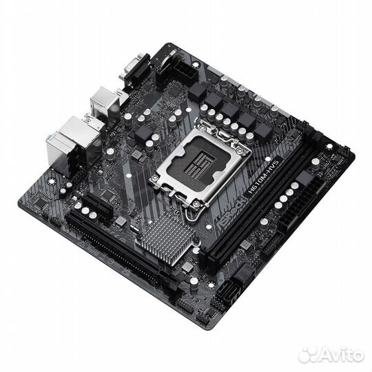 Материнская плата ASRock OEM H610M-HVS, Socket 1700, IntelH610, 2xDDR4-3200, D-SUB+hdmi, 1xPCI-Ex16