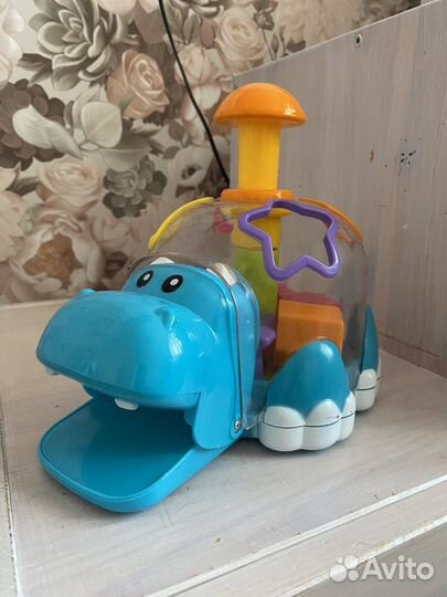 Игрушка-сортер бегемот