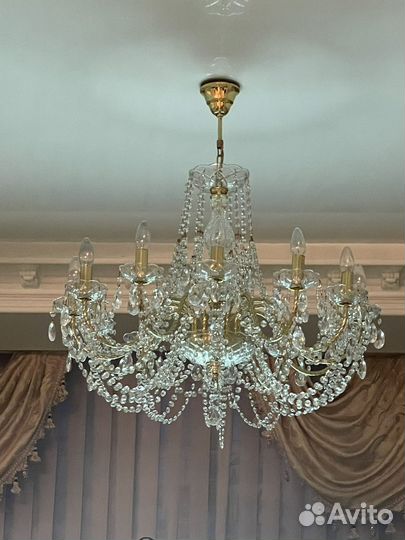 Люстра хрустальная Artglass andula 12, Чехия