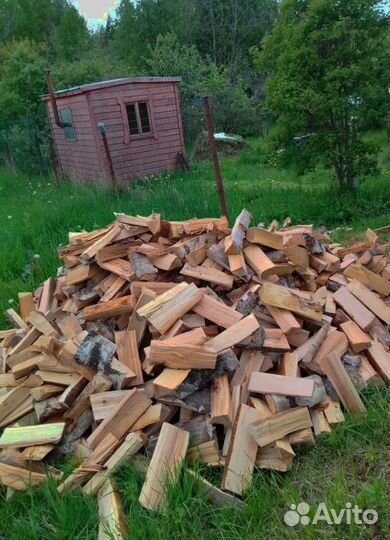 Дрова колотые Береза