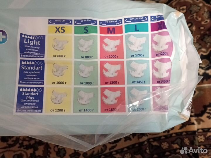 Памперсы для взрослых 3 размер