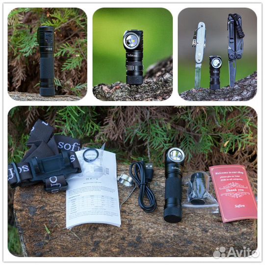 Налобный фонарь Sofirn SP40 18650 USB 1200 Lm