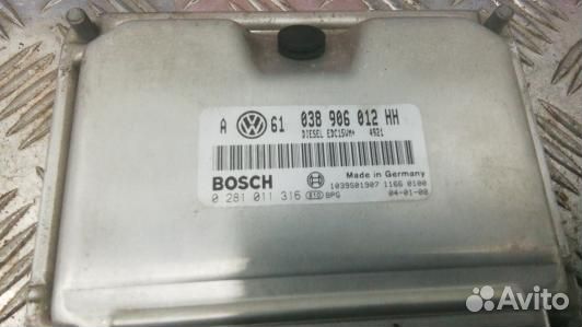 Блок управления двс volkswagen bora 1 (UBE08PC01)