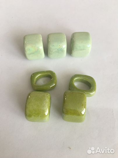 Бусины керамические