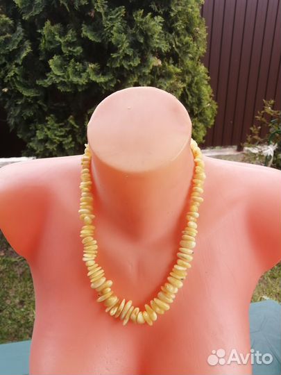 Бусы и браслет янтарь натуральный