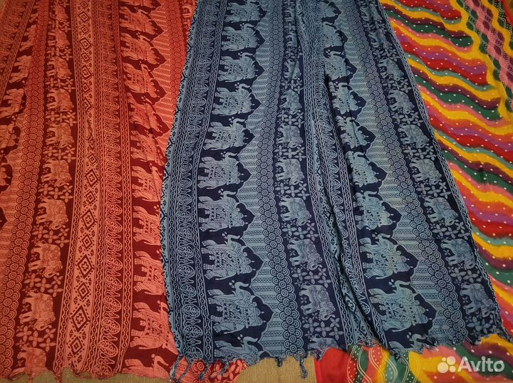 Парео Индия красивые с мантрами и рисунком Хл 100