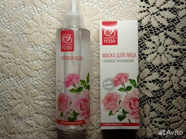 Маска для лица и розовая вода