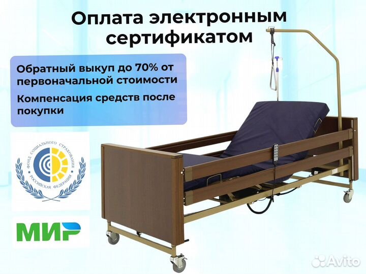 Кровать медицинская функциональная