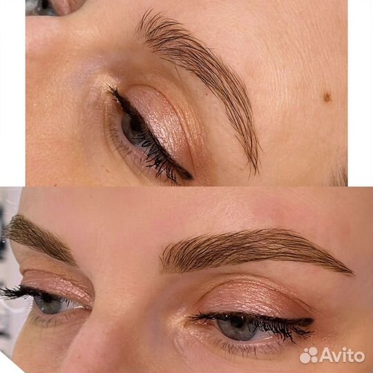 Долговременная укладка бровей, оформление бровей