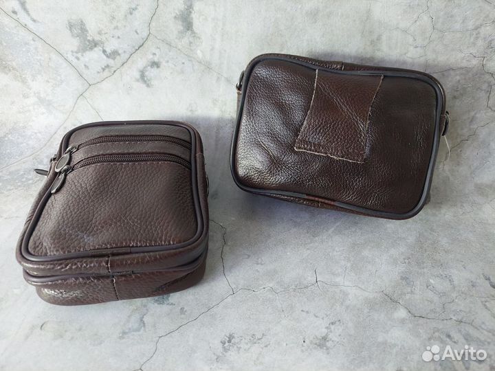 Барсетка кожаная мужская