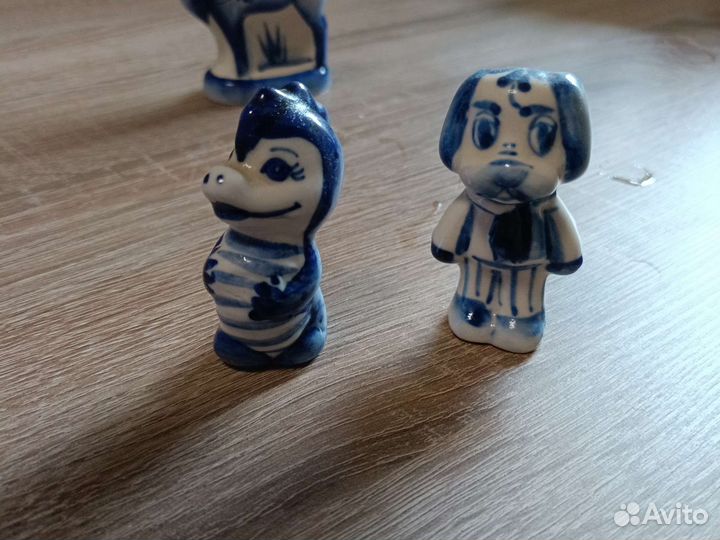 Декоративные фигурки животных гжель
