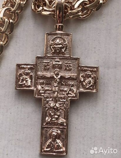 Цепь, крест, браслет