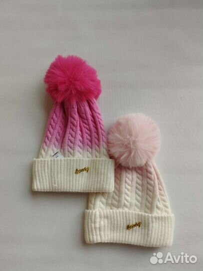 Шапка и варежки детская новые весна/зима