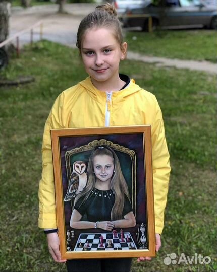 Портрет пастелью. Портрет по фото