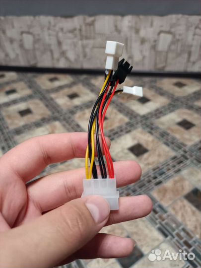 Кабель разветвитель 5v/12v для куллеров